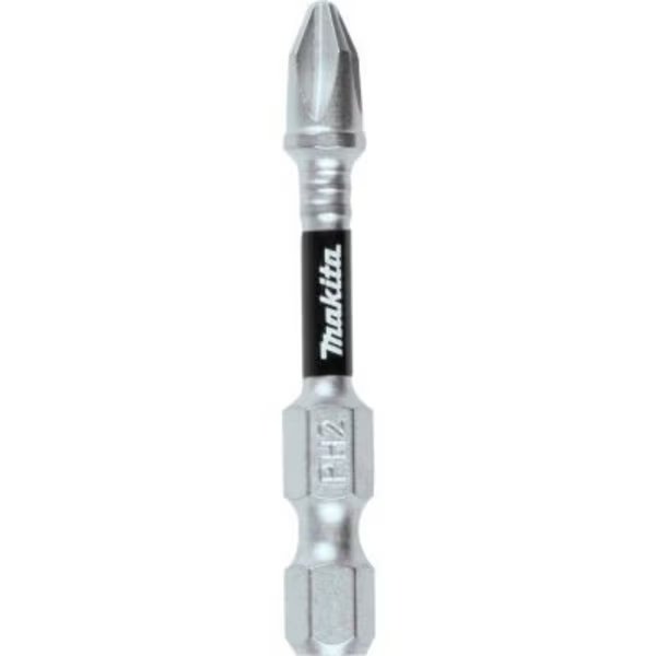 Makita Impact XPS #2 Phillips 2in Power Bit, Matte Nickel, 3/Pack, Makita, Mfr#: E-00773